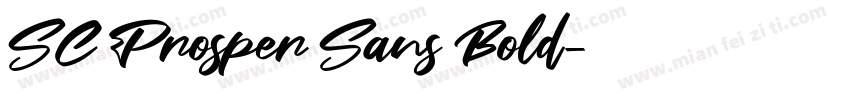SC Prosper Sans Bold字体转换